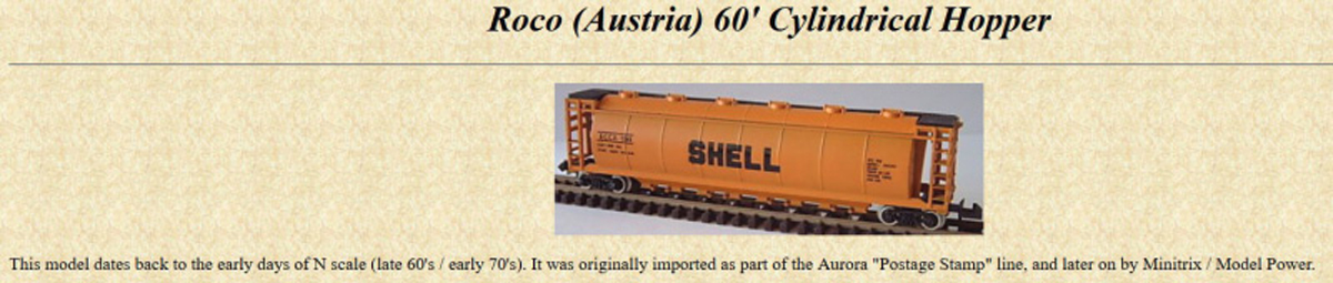 Roco hopper note